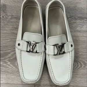 Men’s Louis Vuitton Leather loafers white size 9